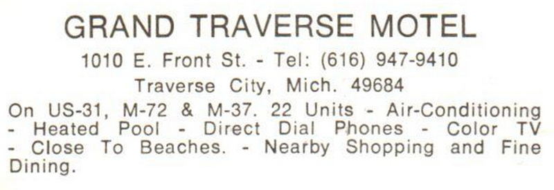 Grand Traverse Motel - Vintage Postcard (newer photo)